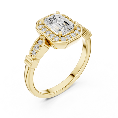 Cushion Solitaire Lab Grown Diamond Ring