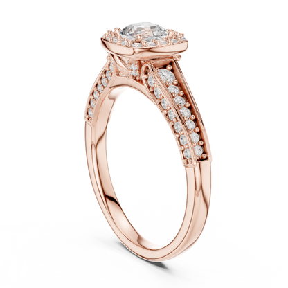 Mixed Shape Lab Grown Diamond Side Stone Ring