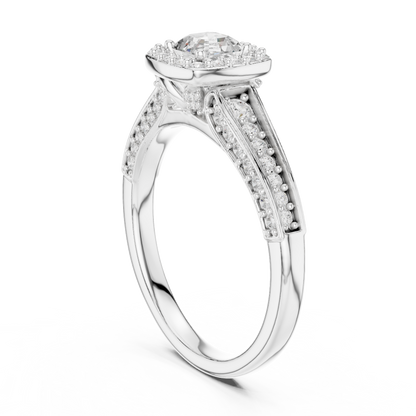 Mixed Shape Lab Grown Diamond Side Stone Ring