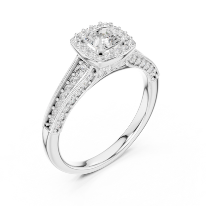 Mixed Shape Lab Grown Diamond Side Stone Ring