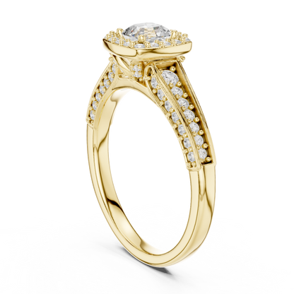Mixed Shape Lab Grown Diamond Side Stone Ring
