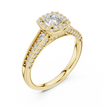 Mixed Shape Lab Grown Diamond Side Stone Ring