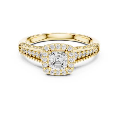 Mixed Shape Lab Grown Diamond Side Stone Ring
