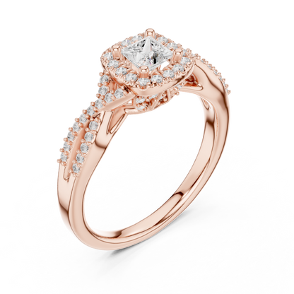 Mixed Shape Lab Grown Diamond Three Stone Ring