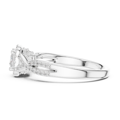 Mixed Shape Lab Grown Diamond Three Stone Ring