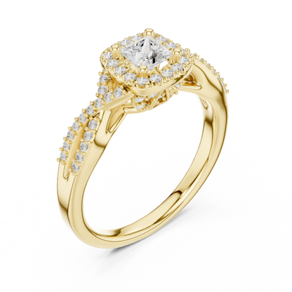 Mixed Shape Lab Grown Diamond Three Stone Ring