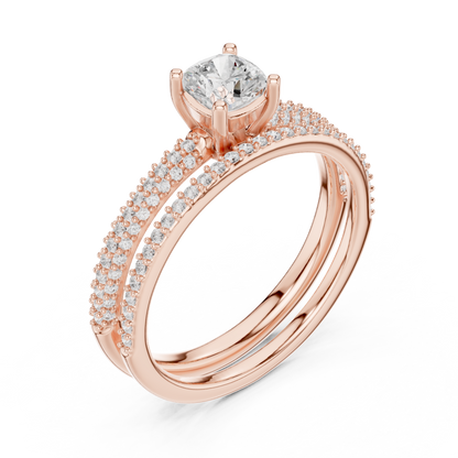 Round Halo Lab Grown Diamond Ring