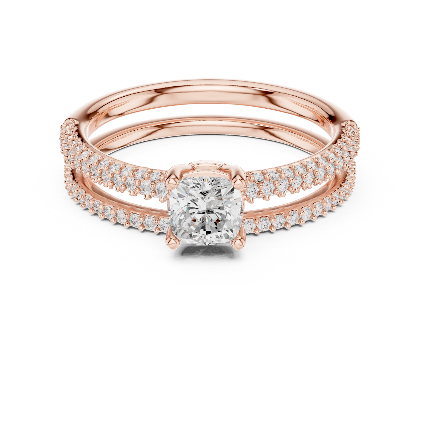 Round Halo Lab Grown Diamond Ring