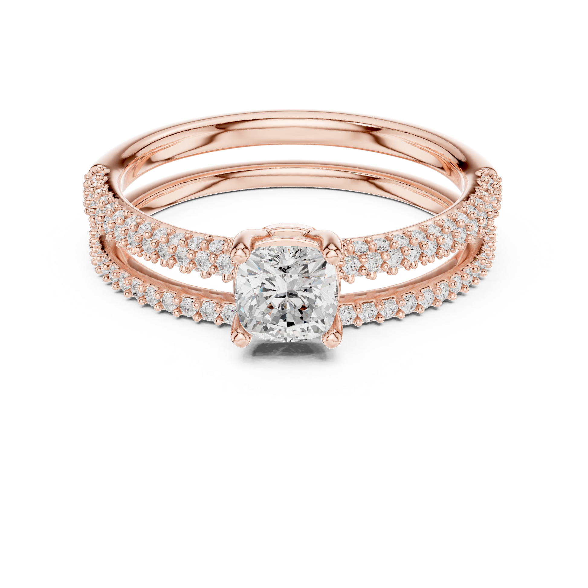 Round Halo Lab Grown Diamond Ring