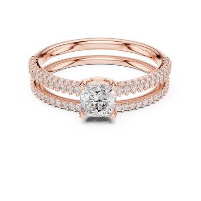Round Halo Lab Grown Diamond Ring