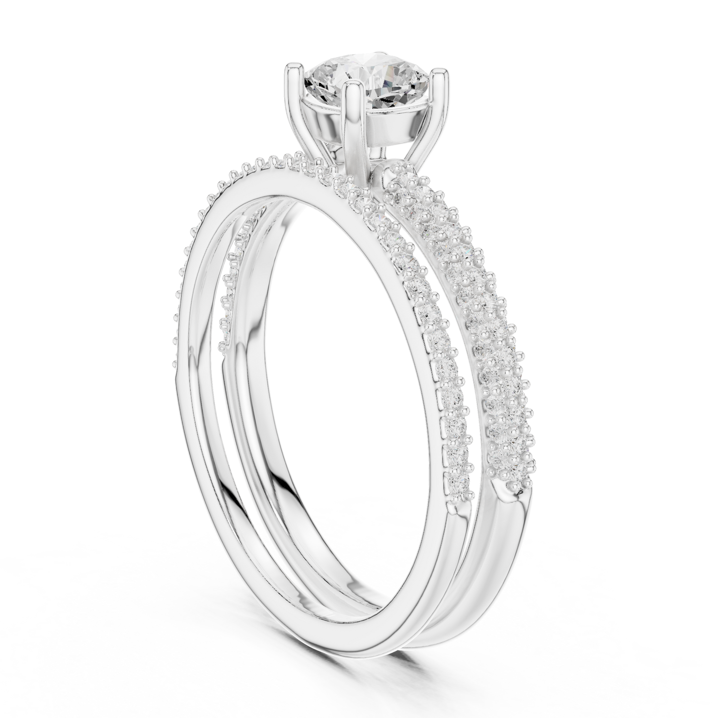 Round Halo Lab Grown Diamond Ring