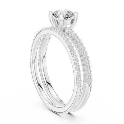 Round Halo Lab Grown Diamond Ring