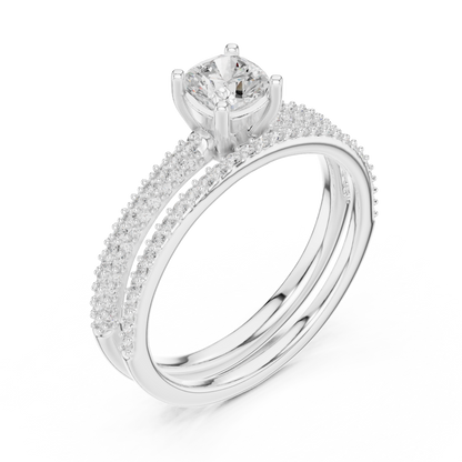 Round Halo Lab Grown Diamond Ring