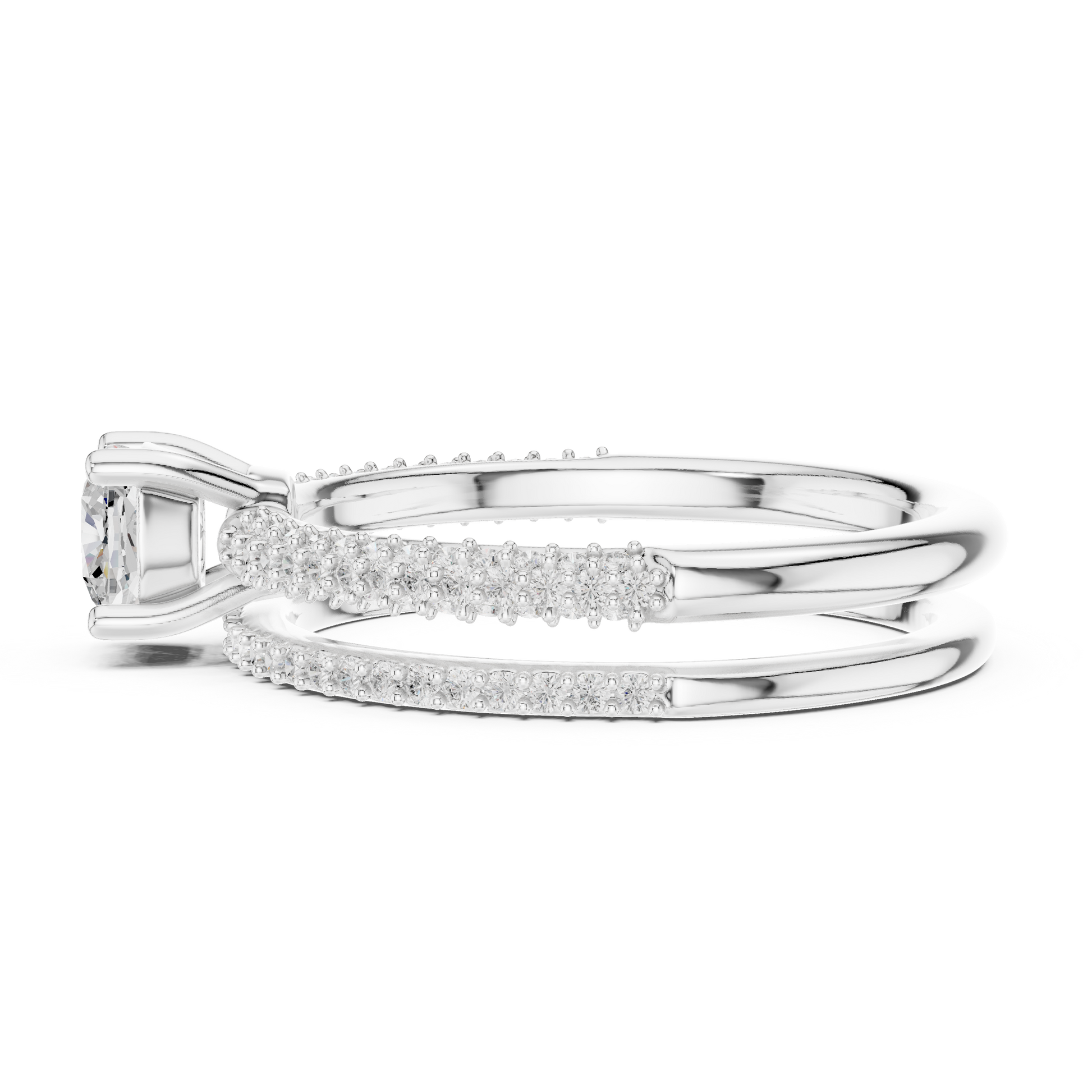 Round Halo Lab Grown Diamond Ring