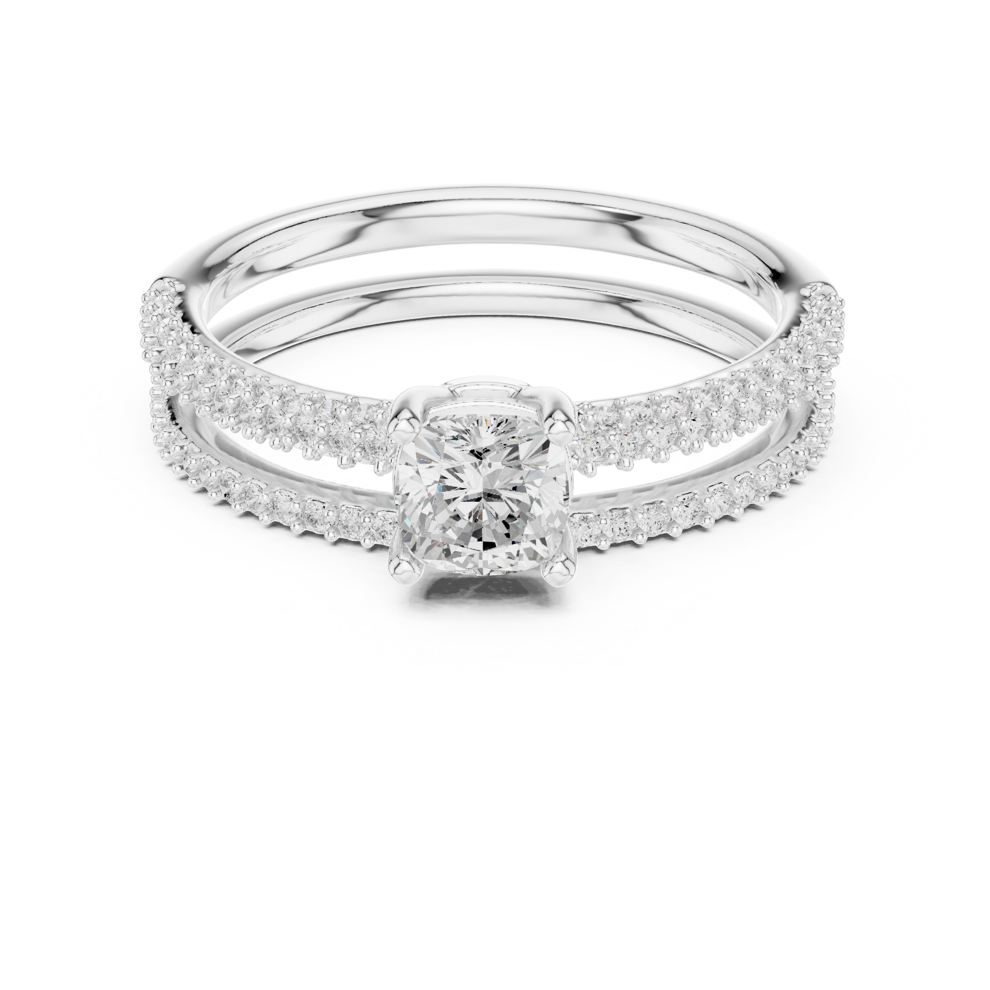 Round Halo Lab Grown Diamond Ring