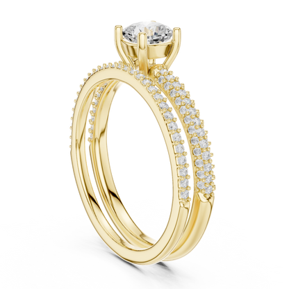Round Halo Lab Grown Diamond Ring