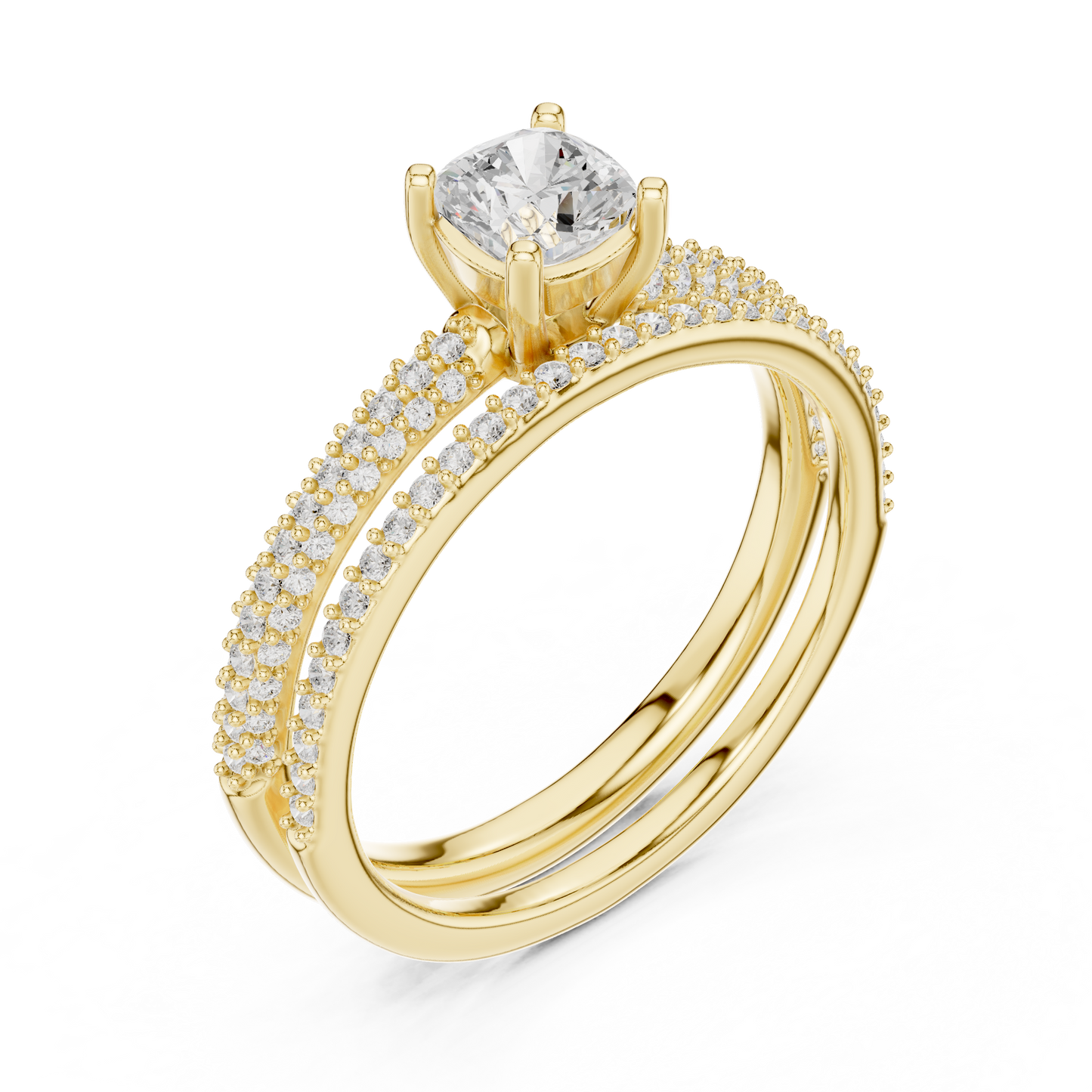 Round Halo Lab Grown Diamond Ring