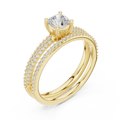 Round Halo Lab Grown Diamond Ring