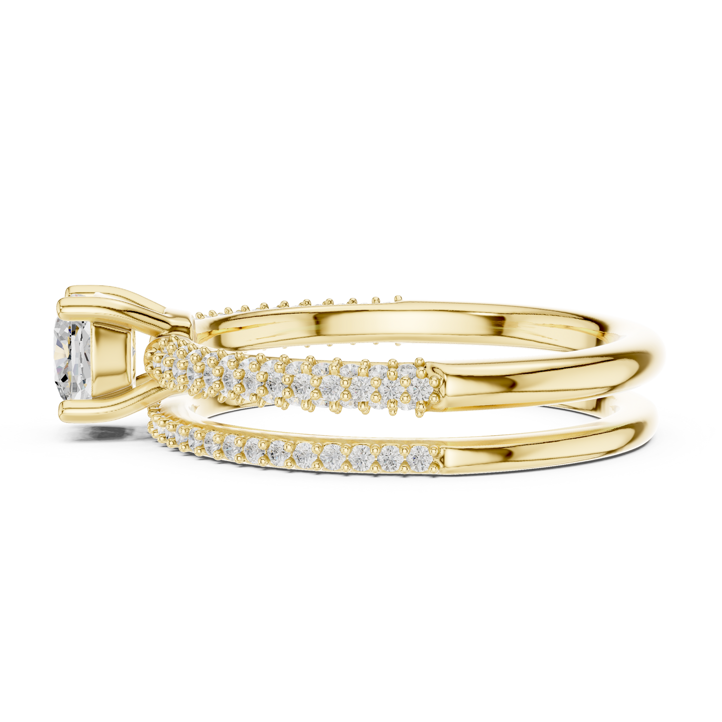 Round Halo Lab Grown Diamond Ring