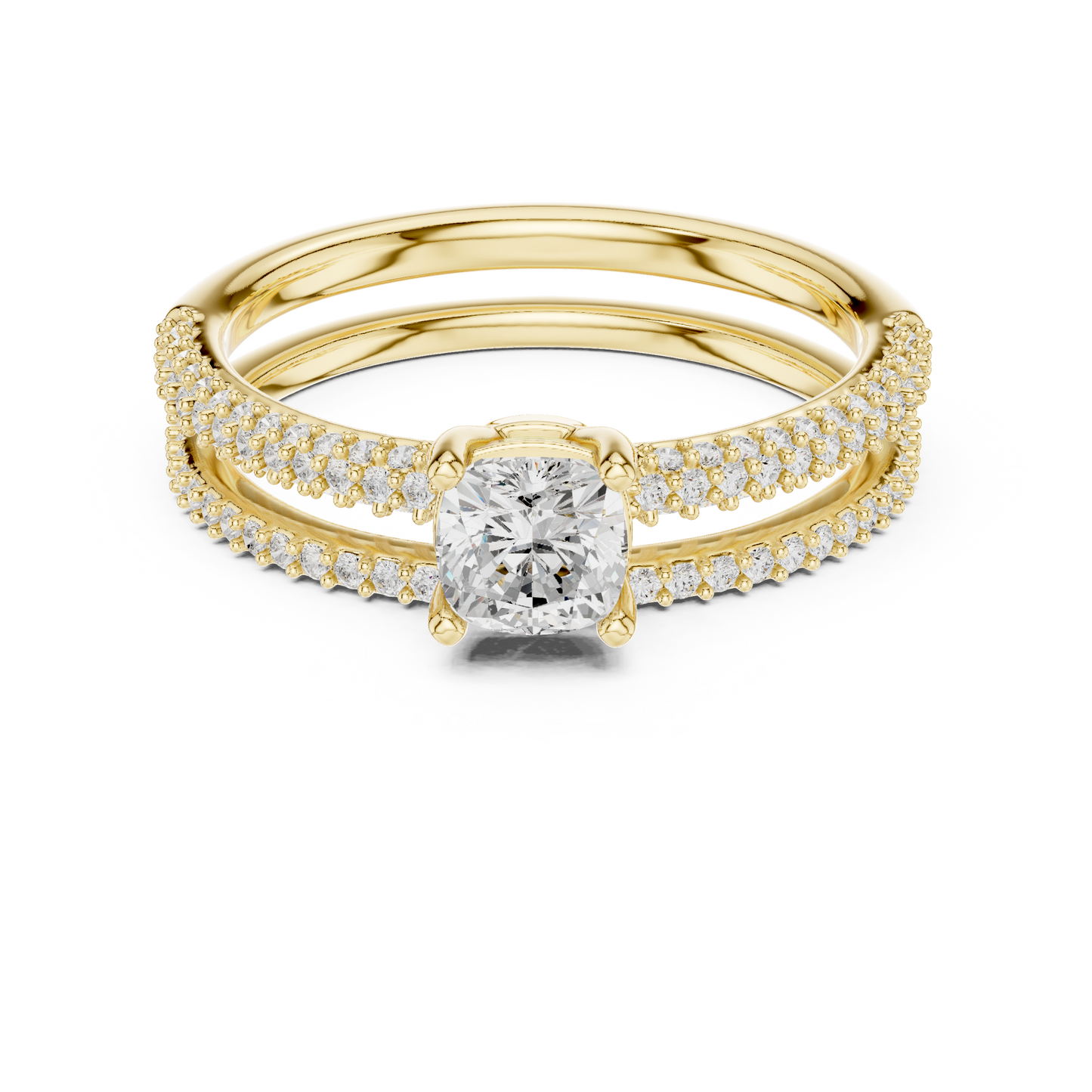 Round Halo Lab Grown Diamond Ring