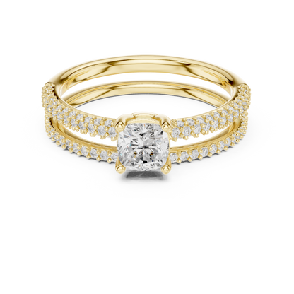 Round Halo Lab Grown Diamond Ring