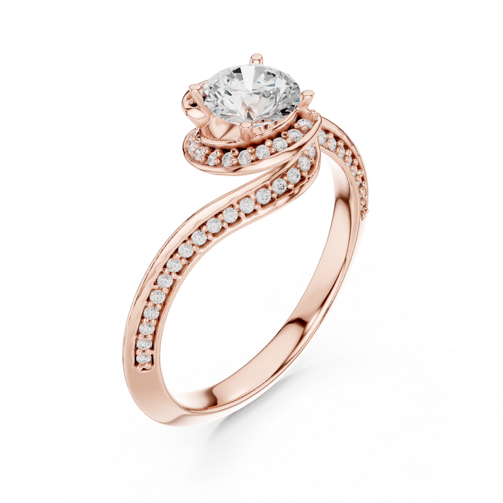 Round Halo Lab Grown Diamond Ring