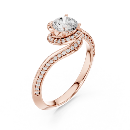 Round Halo Lab Grown Diamond Ring