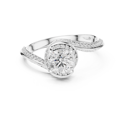 Round Halo Lab Grown Diamond Ring