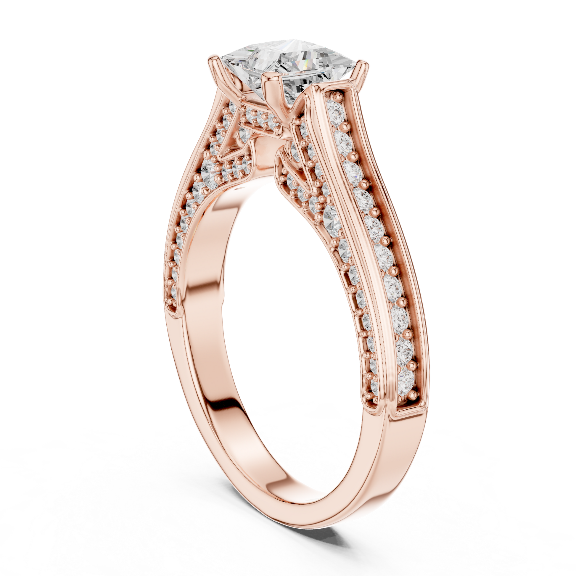 Round Halo Lab Grown Diamond Ring