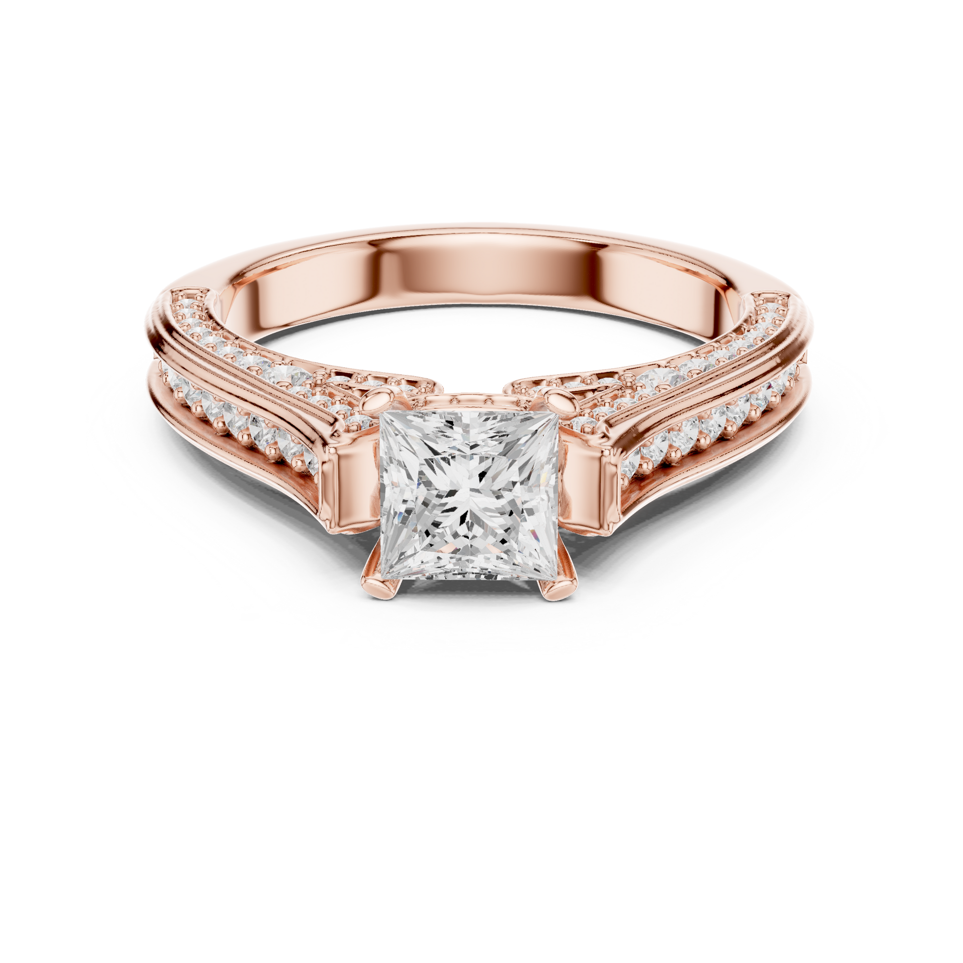 Round Halo Lab Grown Diamond Ring