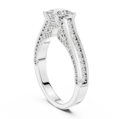 Round Halo Lab Grown Diamond Ring