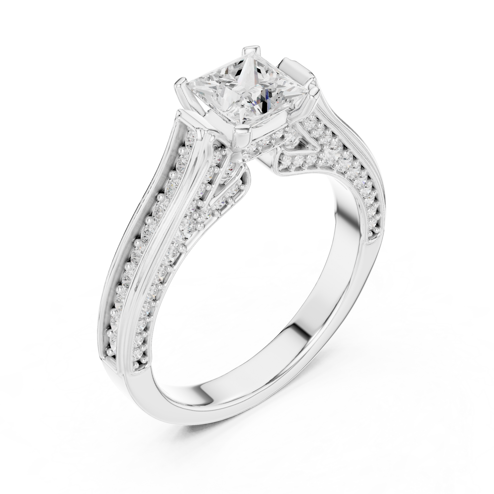 Round Halo Lab Grown Diamond Ring
