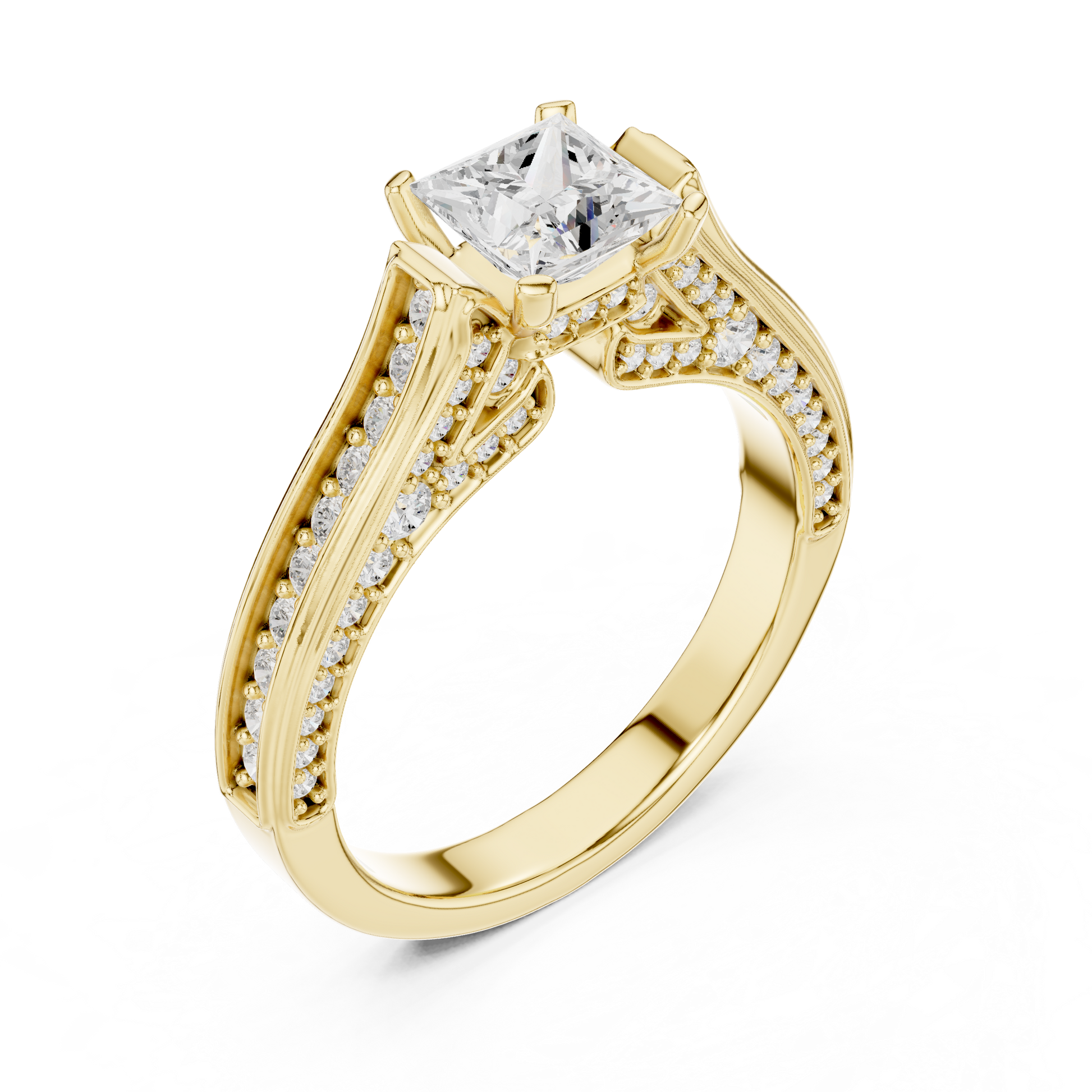 Round Halo Lab Grown Diamond Ring