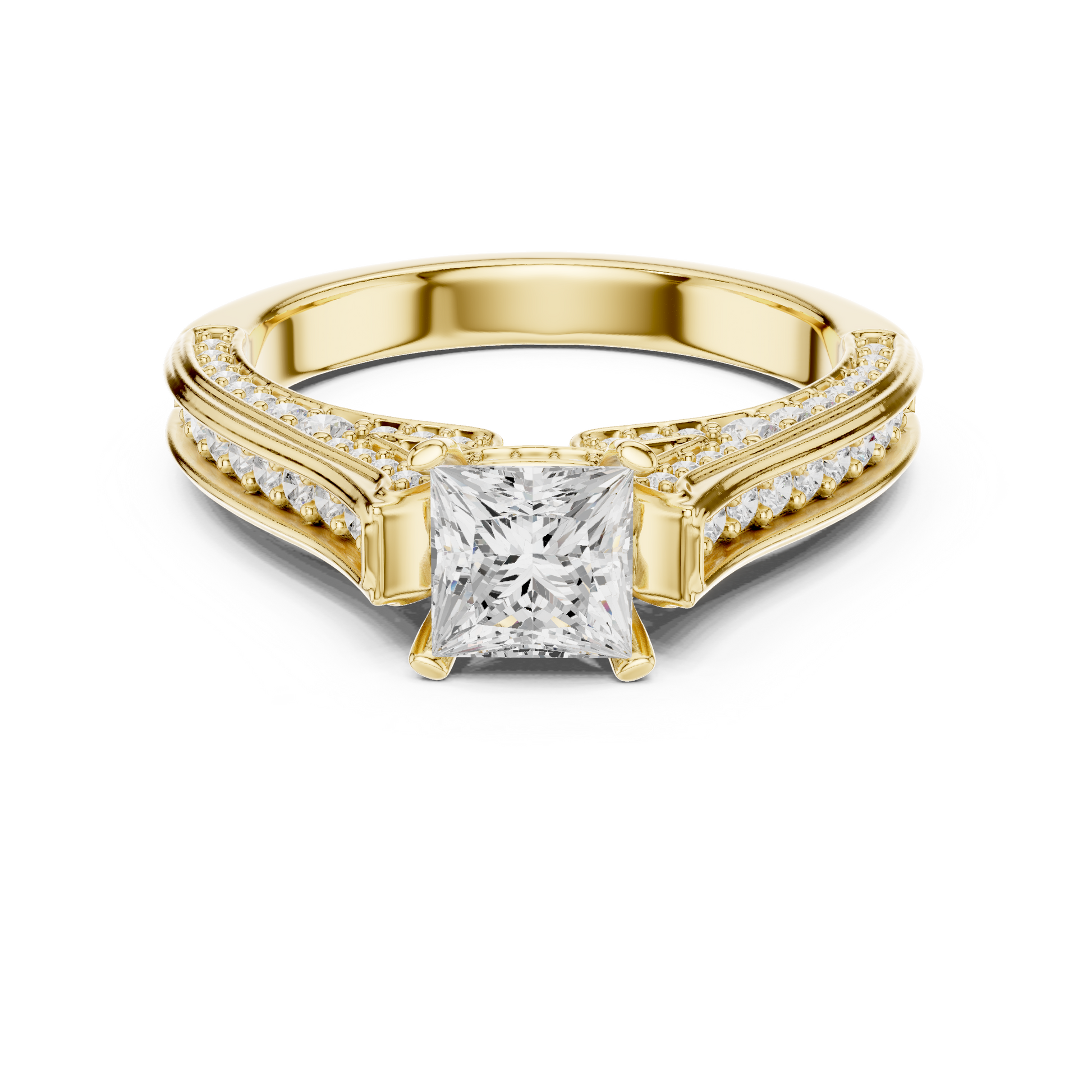 Round Halo Lab Grown Diamond Ring
