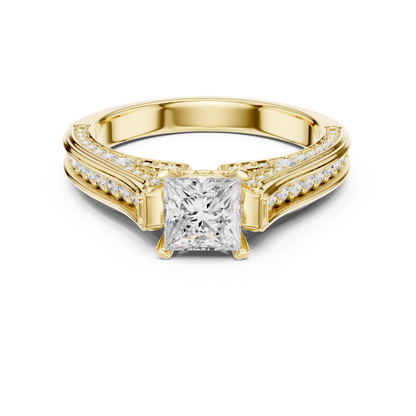 Round Halo Lab Grown Diamond Ring