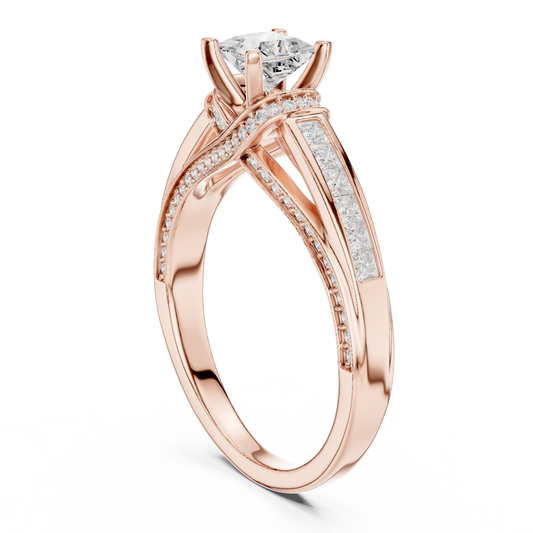 Mixed Shape Lab Grown Diamond Halo Ring