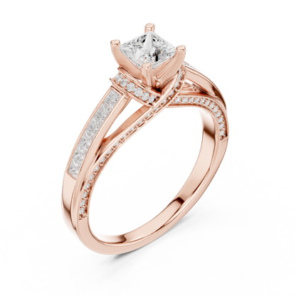Mixed Shape Lab Grown Diamond Halo Ring