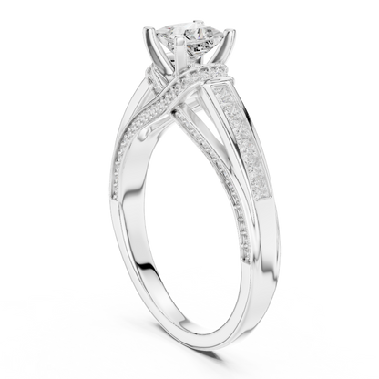 Mixed Shape Lab Grown Diamond Halo Ring