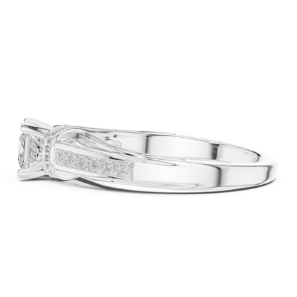 Mixed Shape Lab Grown Diamond Halo Ring