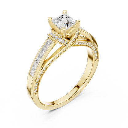 Mixed Shape Lab Grown Diamond Halo Ring