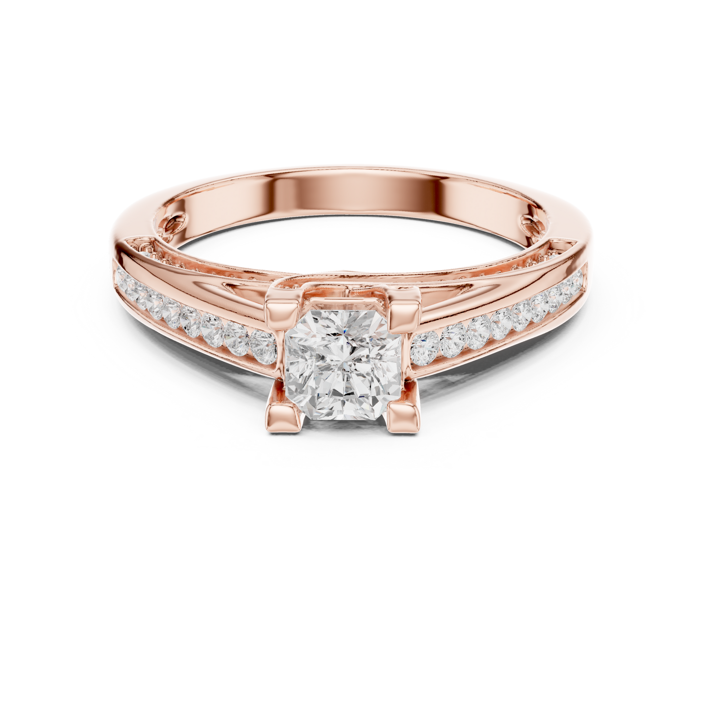 Round Halo Lab Grown Diamond Ring