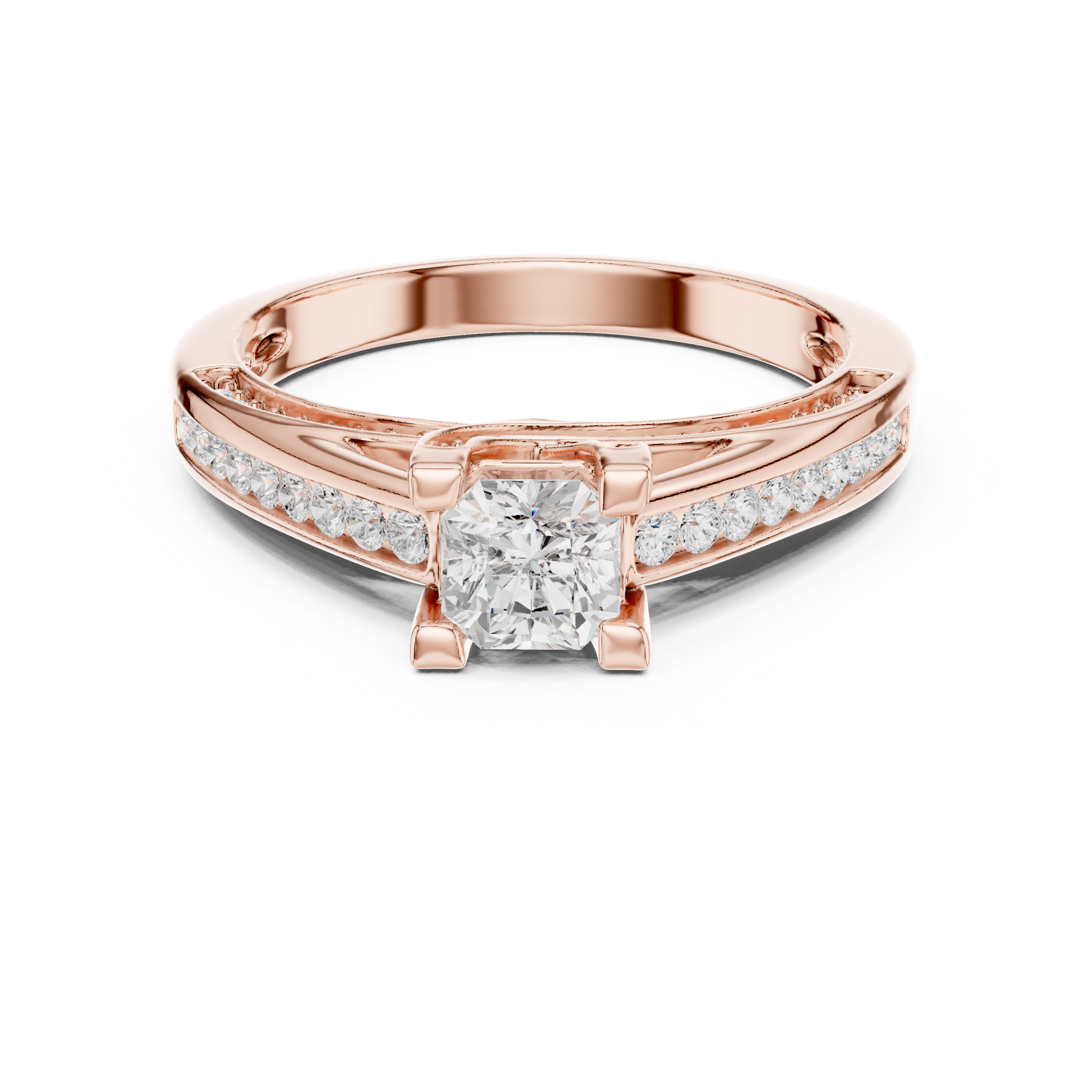 Round Halo Lab Grown Diamond Ring