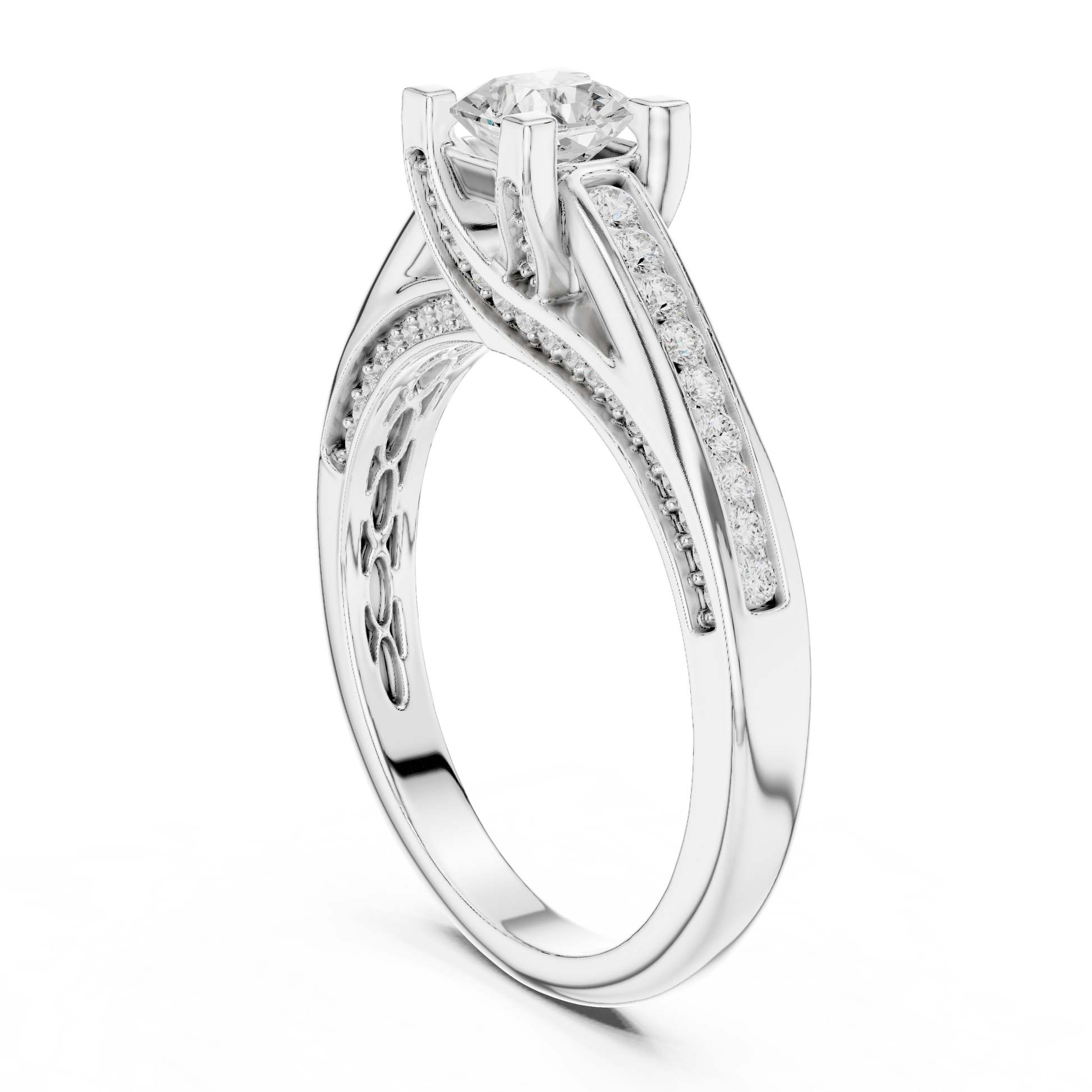 Round Halo Lab Grown Diamond Ring