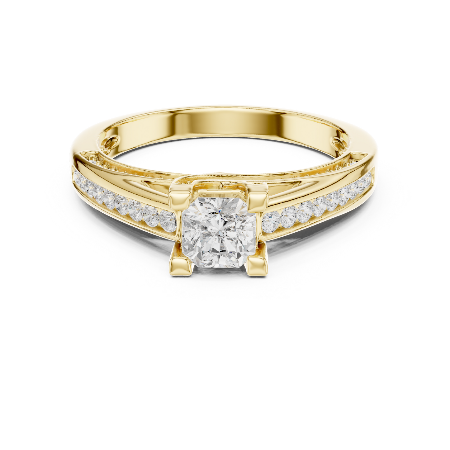 Round Halo Lab Grown Diamond Ring
