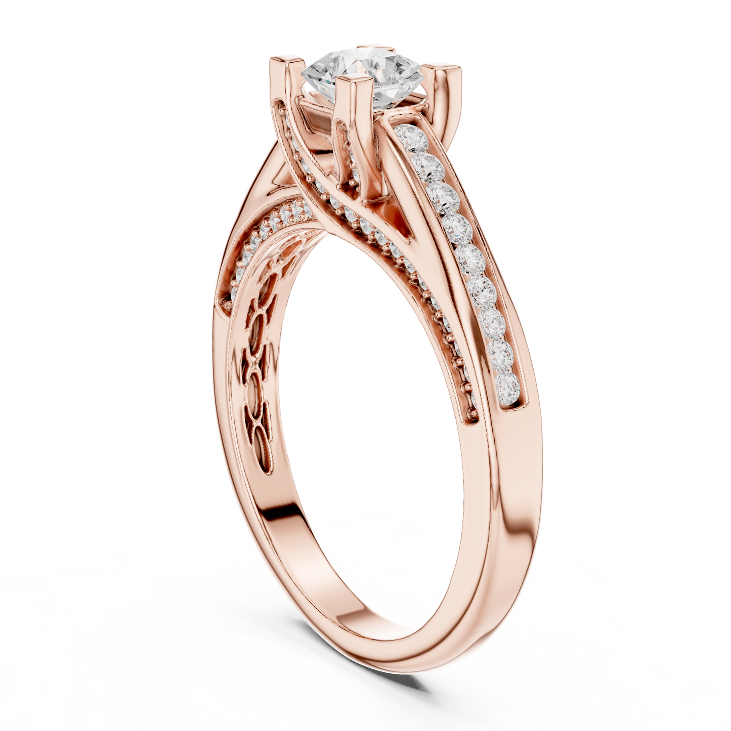 Round Halo Lab Grown Diamond Ring