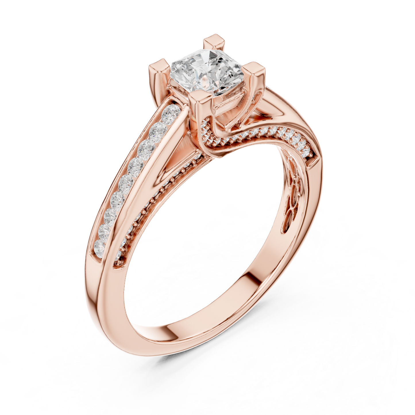 Round Halo Lab Grown Diamond Ring