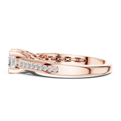 Round Halo Lab Grown Diamond Ring