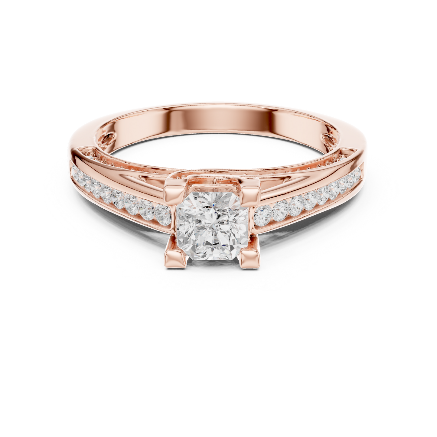 Round Halo Lab Grown Diamond Ring