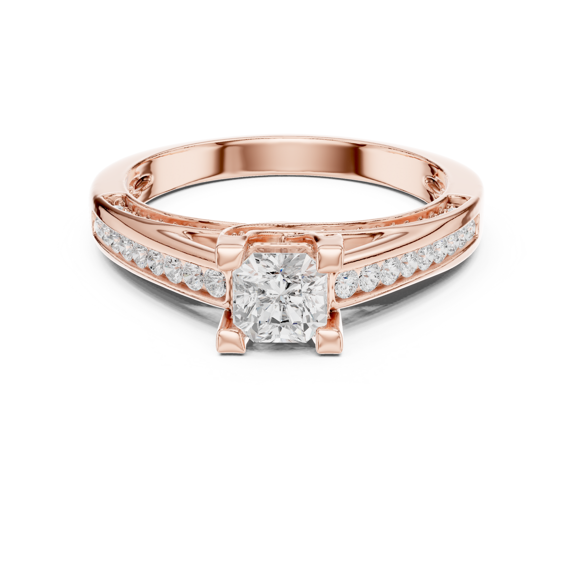 Round Halo Lab Grown Diamond Ring