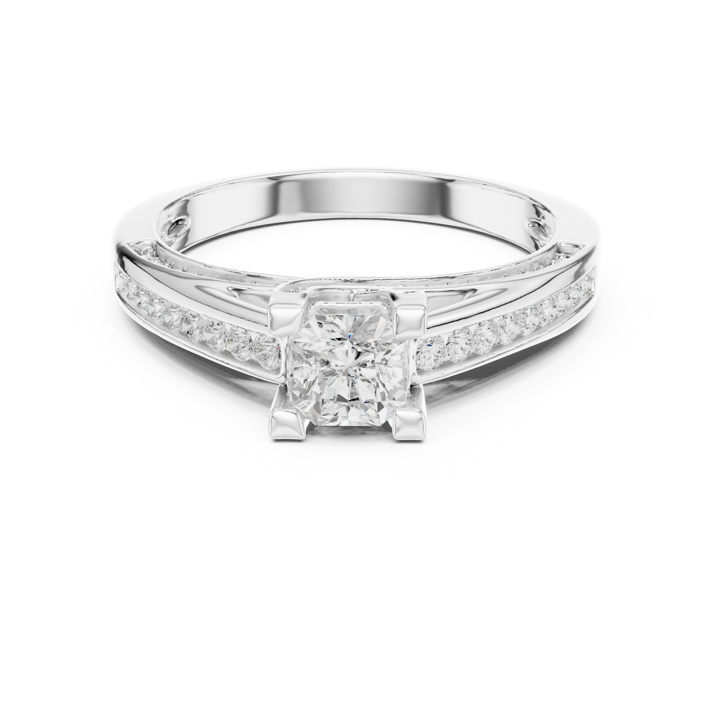 Round Halo Lab Grown Diamond Ring